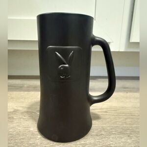 Retro Vintage Black Matte Playboy Beer Mug